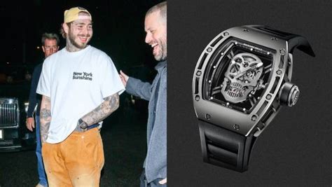 richard mille skeleton post malone|Post Malone Shows Off His New Skull.